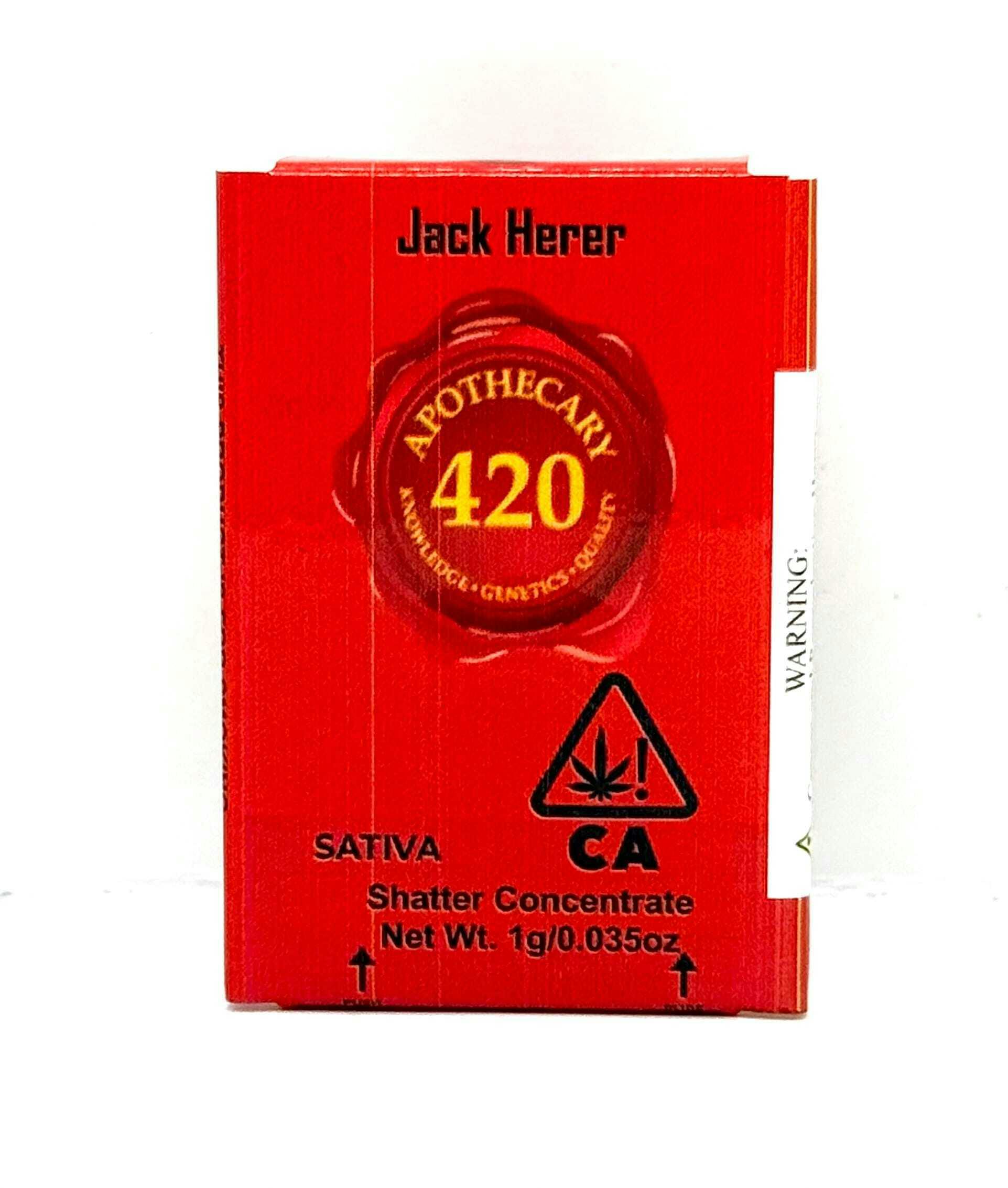 Apothecary 420 - Jack Herer 1g Sativa Shatter