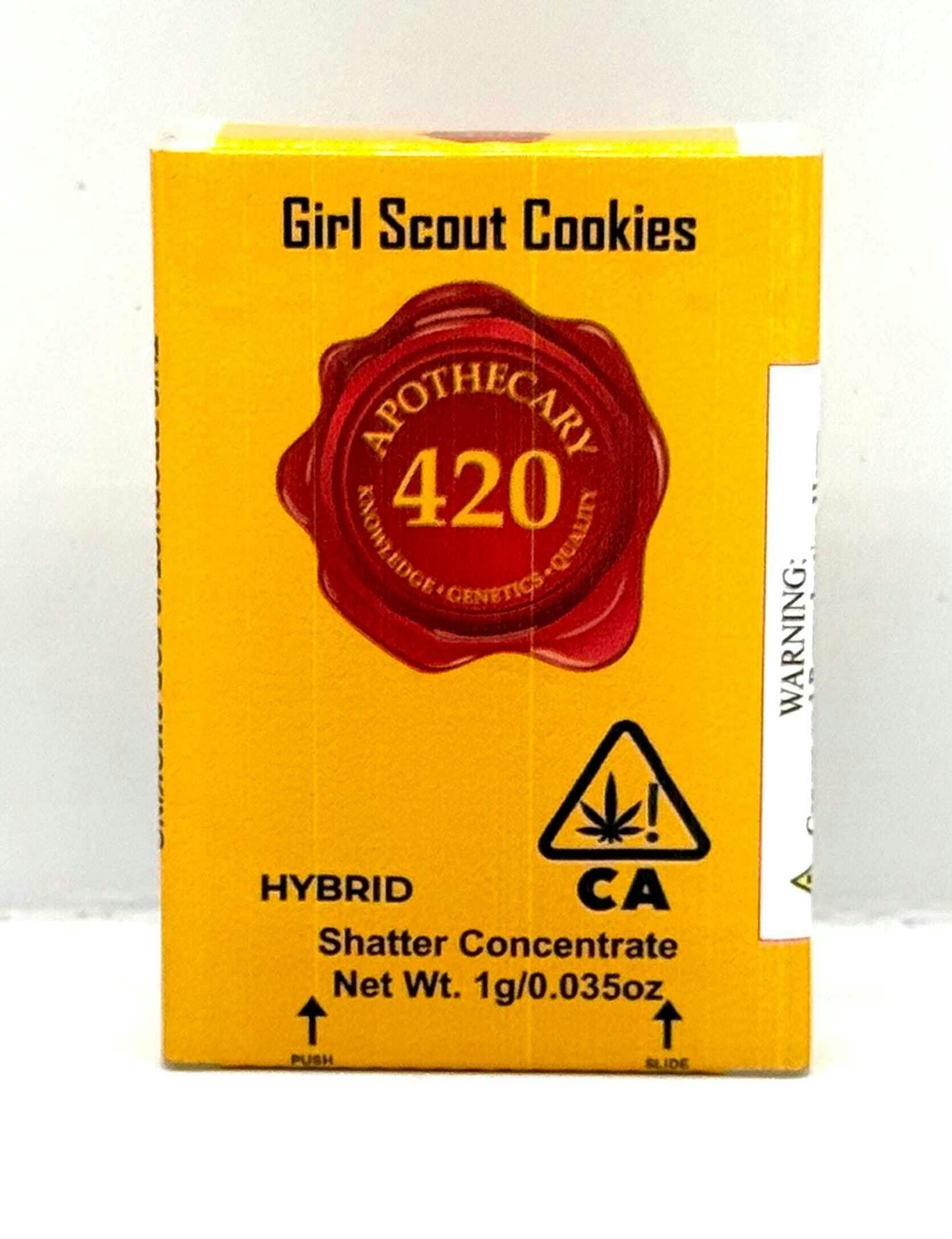 Apothecary 420 - Girl Scout Cookies 1g Hybrid Shatter