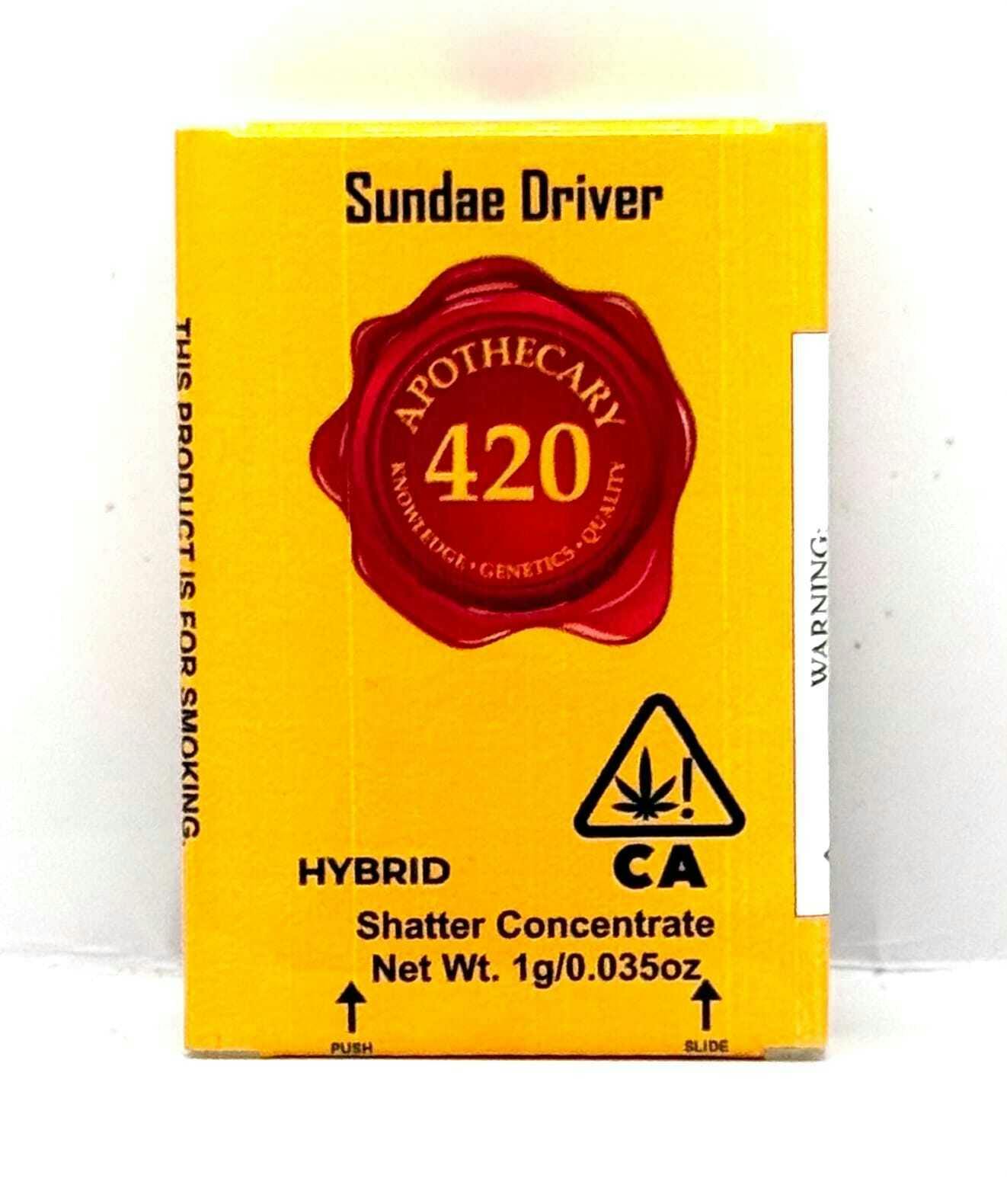 Apothecary 420 - Sundae Driver 1g Hybrid Shatter