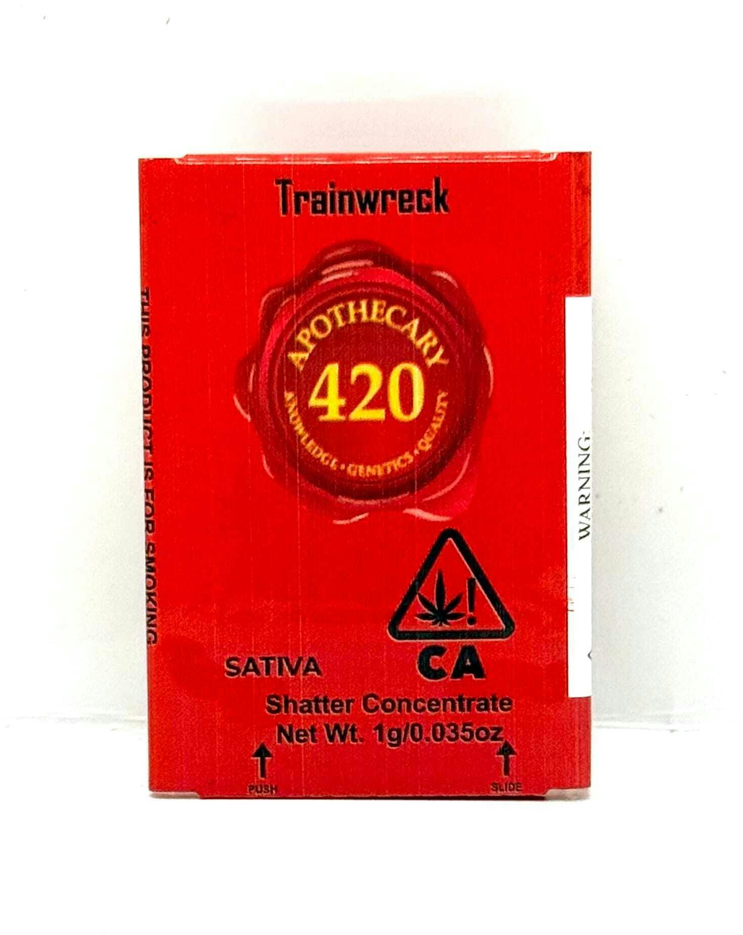 Apothecary 420 - Trainwreck 1g Sativa Shatter