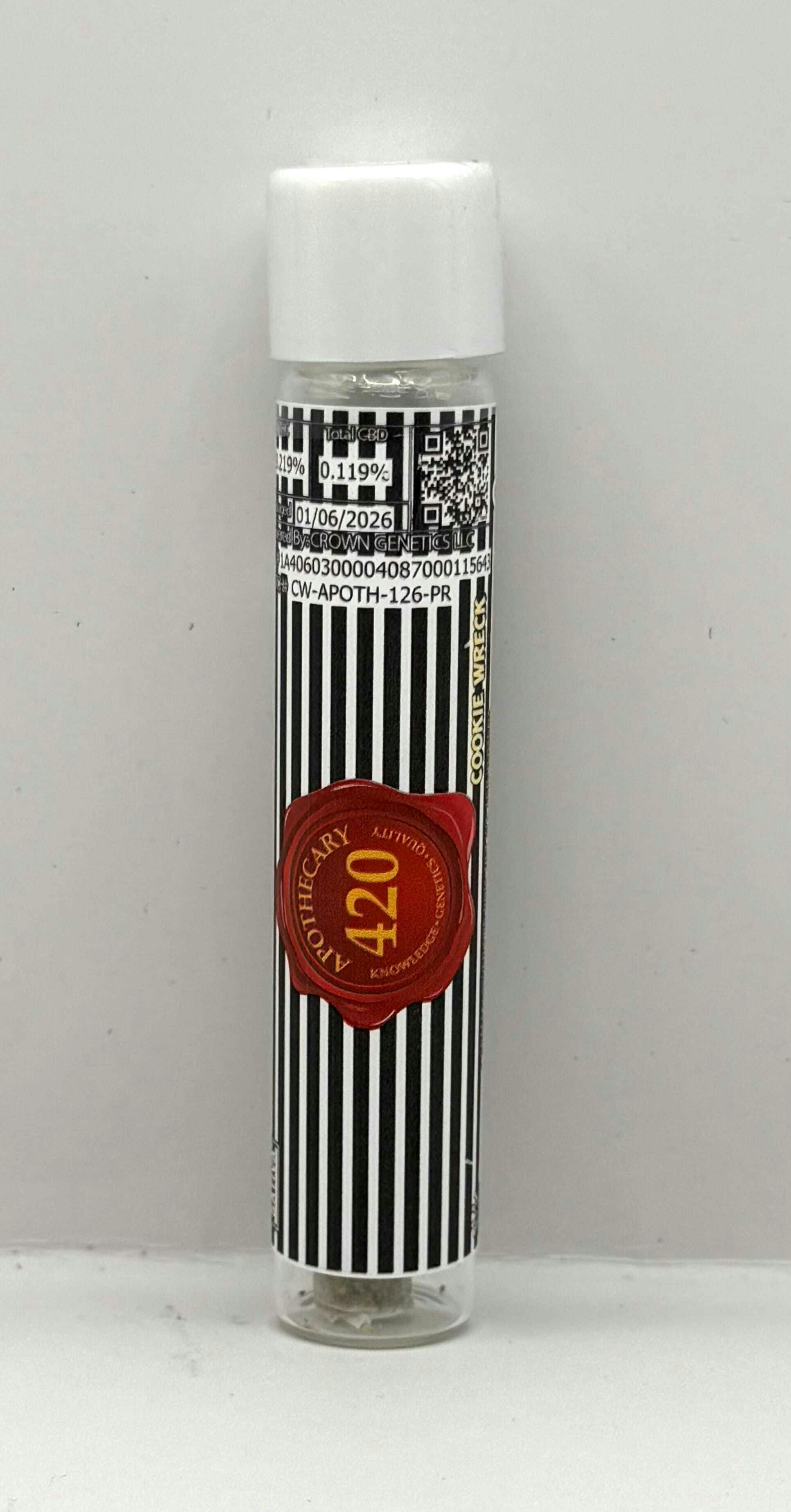 Apothecary 420 - Apothecary Purple Dream 1g Pre-Roll