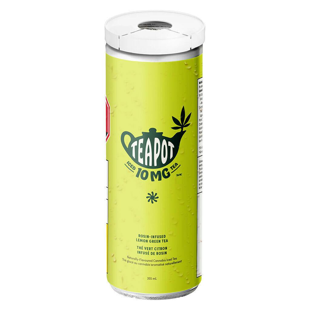TeaPot Rosin Infused Lemon Green Tea 355ml Beverage at Twisted Roots Dispensary
