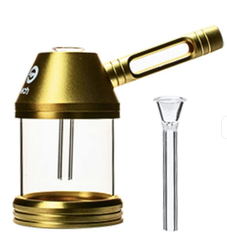 Cheech 5" Metal Oil Can Bubbler (Gold)