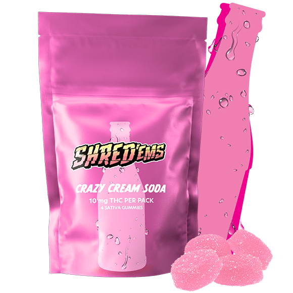 Shred'Ems Pop! - Crazy Cream Soda Gummies - Sativa 18G