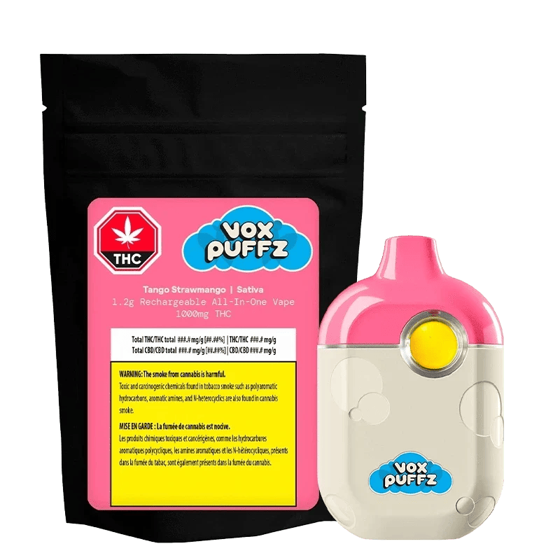 VoxPuffz - TANGO STRAWMANGO RECHARGEABLE ALL-IN-ONE VAPE