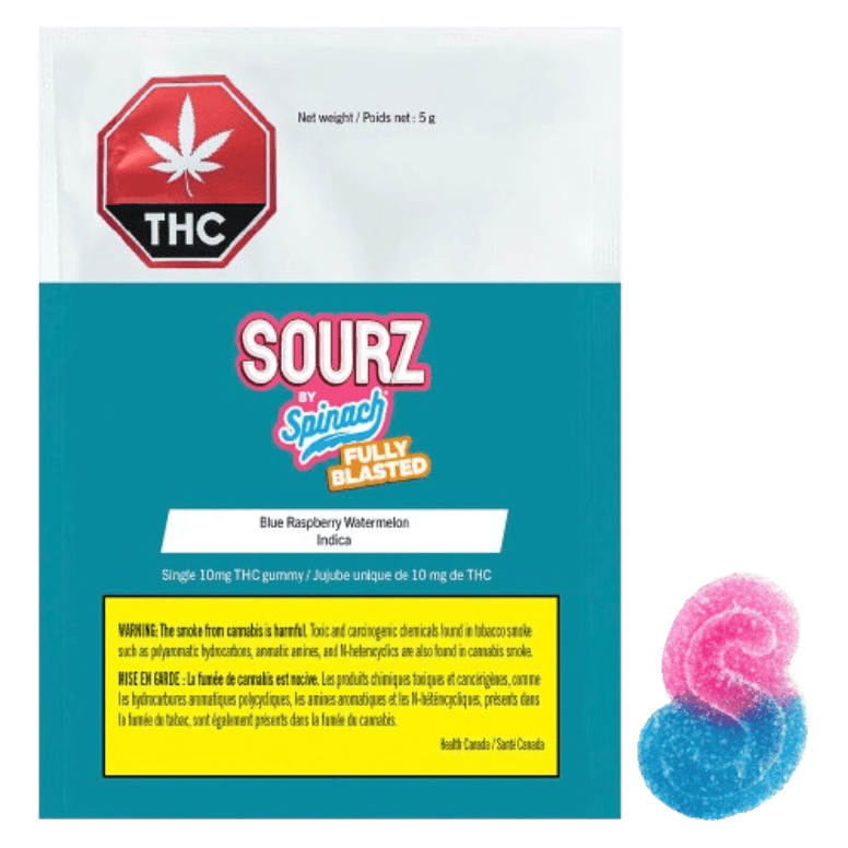 SOURZ by Spinach - FULLY BLASTED BLUE RASPBERRY WATERMELON - 1 x 5g