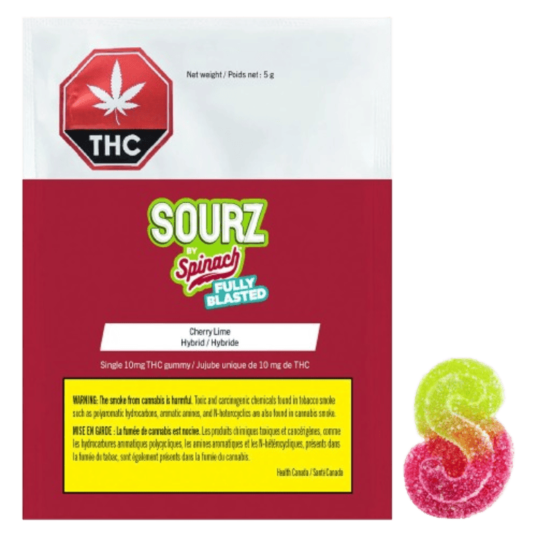 SOURZ by Spinach - FULLY BLASTED CHERRY LIME - 1 x 5g