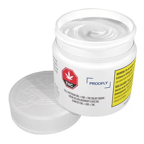 PROOFLY - FS CBG + CBD + THC RELIEF CREAM