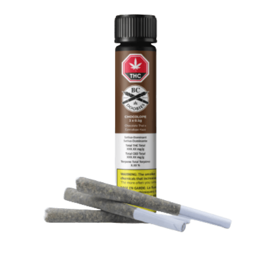 BC DOOBIES - CHOCOLOPE PRE-ROLLS 3 x 0.5g