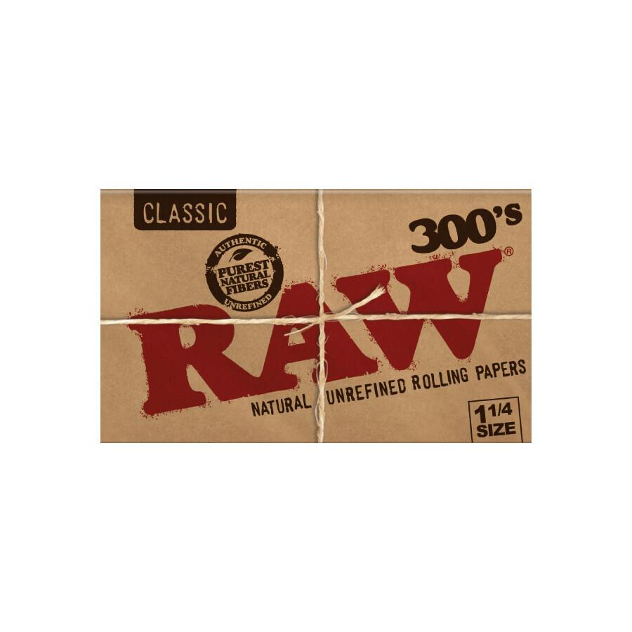 Raw 1¼" Classic Unbleached 300s Rolling Papers