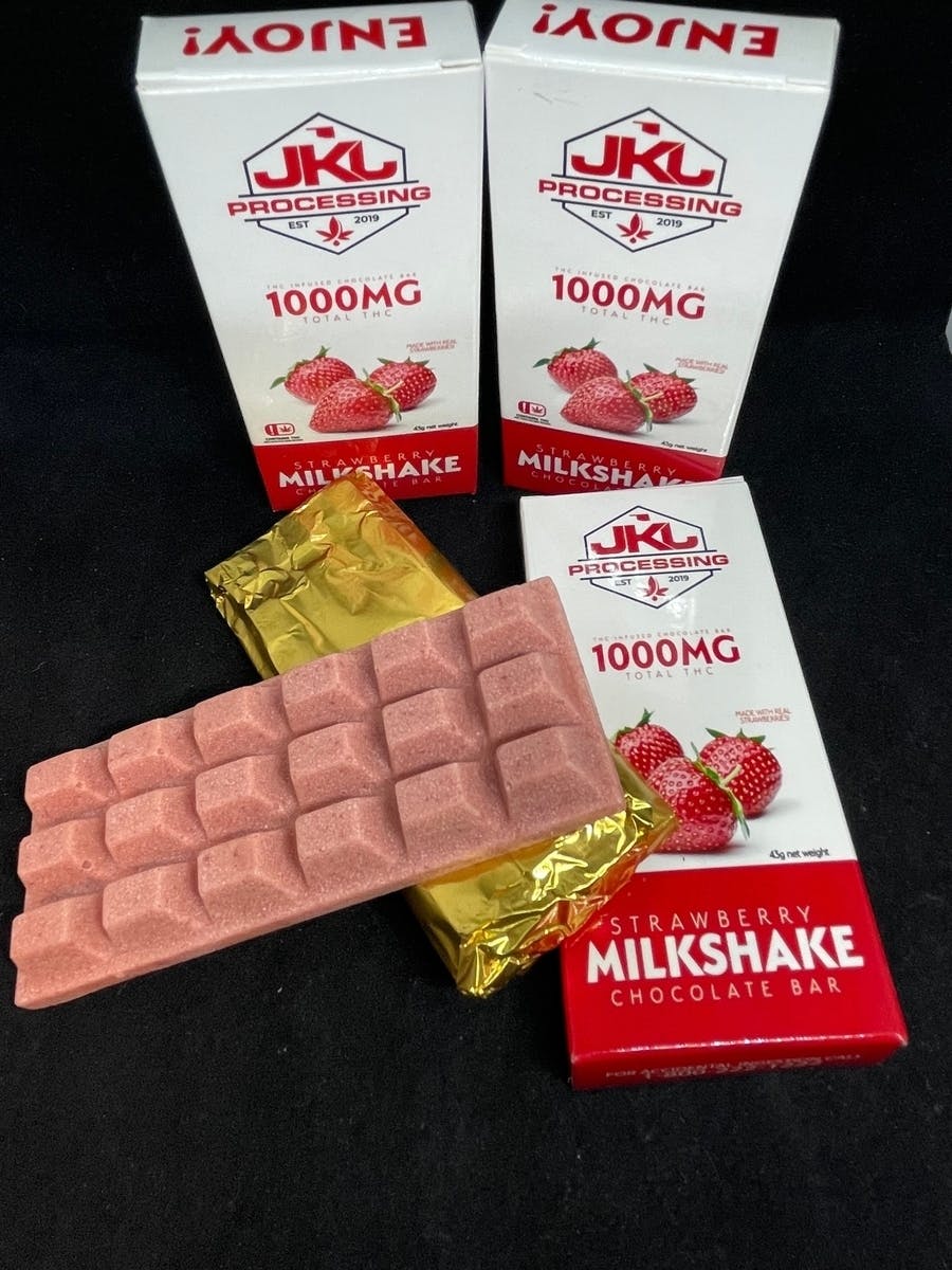 JKJ Edibles - Strawberry Milkshake Bar 1000 mg