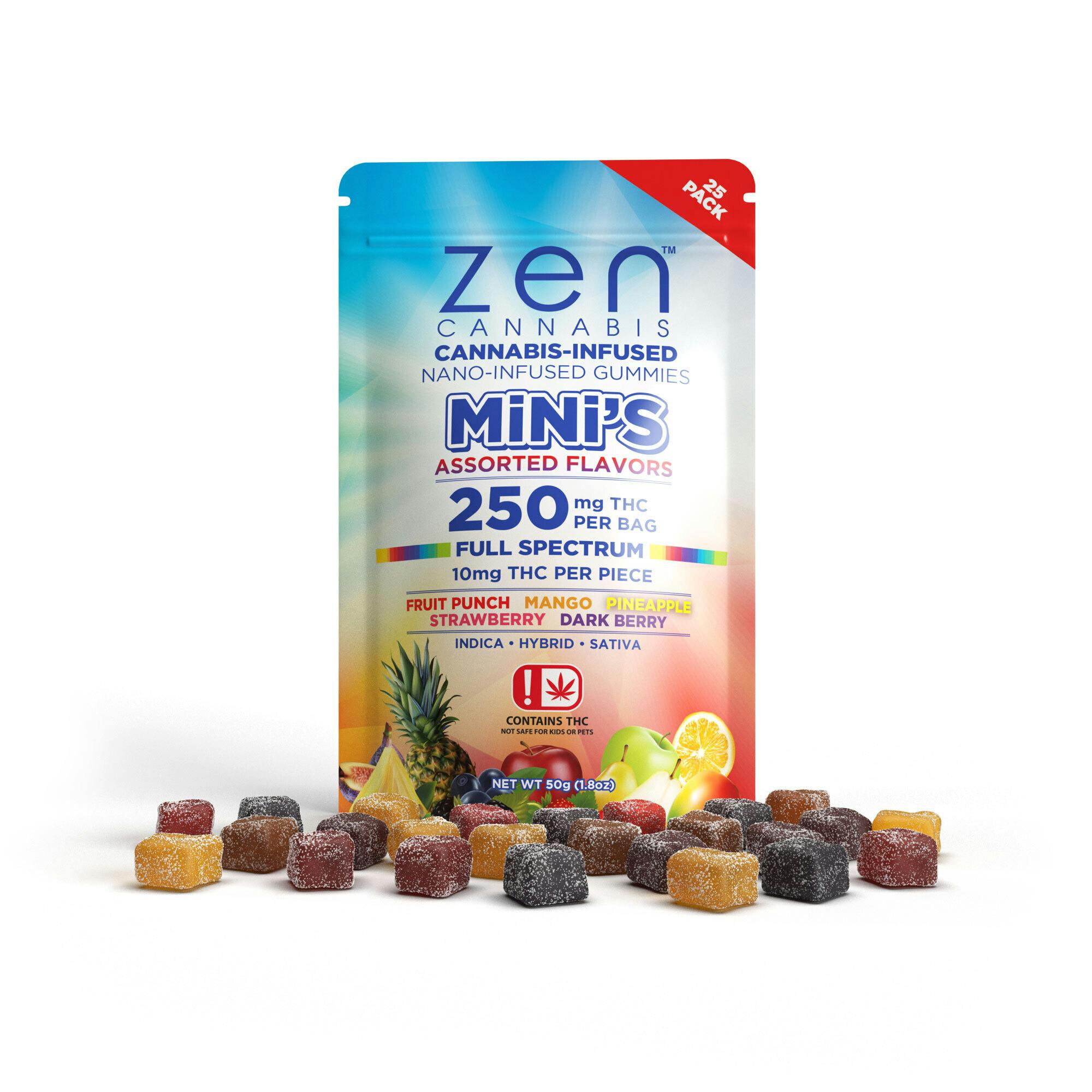 Zen Edibles -250mg Mini Variety Pack