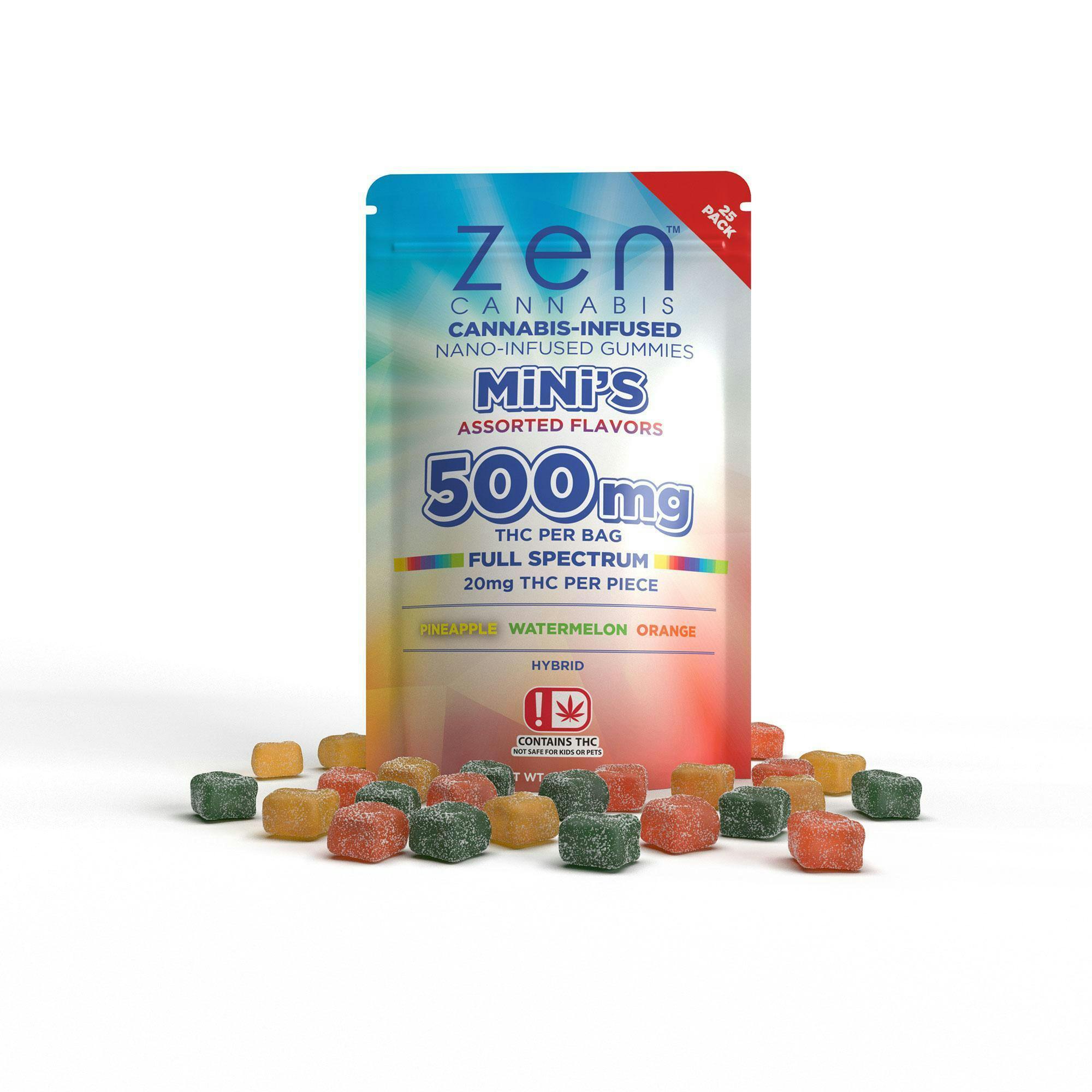 Zen Edibles -500mg Mini Variety PK