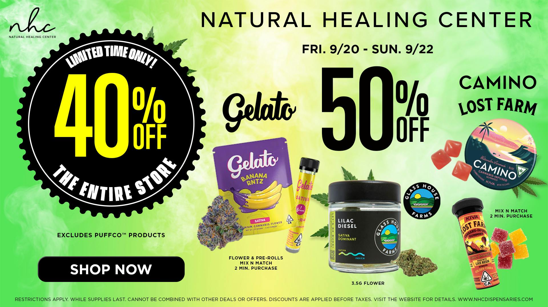 50 OFF Weekend Sale🔥 at Natural Healing Center Lemoore Weedmaps