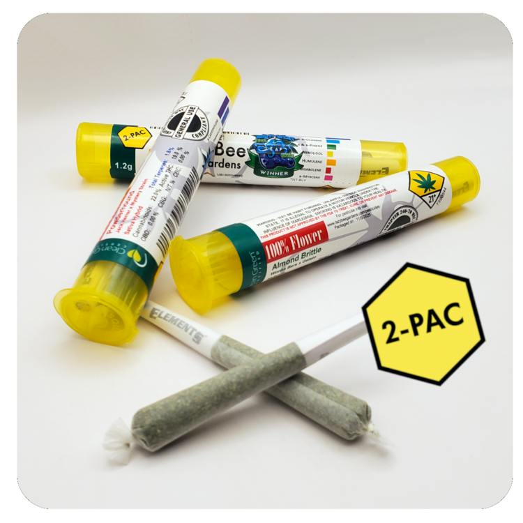 Lazy Bee | Pre-Rolls | Tropical Runtz | [1.2g total] 2pk DOH