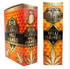 Billionaire Hemp Wraps - Milli Mango - 2 Pack at Boogiez Jackson