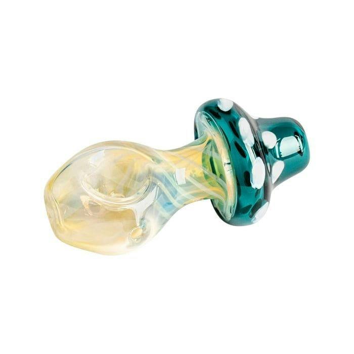ONE-EYED MUSHROOM GLASS PIPE