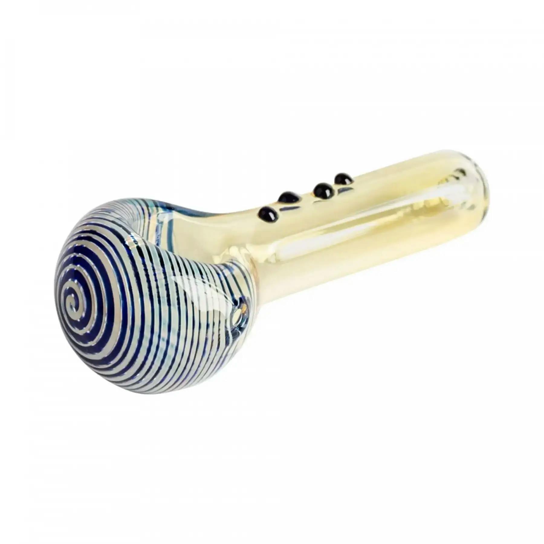 RED EYE GLASS TEAL FIESTA HAND PIPE