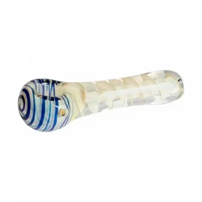 RED EYE GLASS BLUE CORKSCREW PIPE