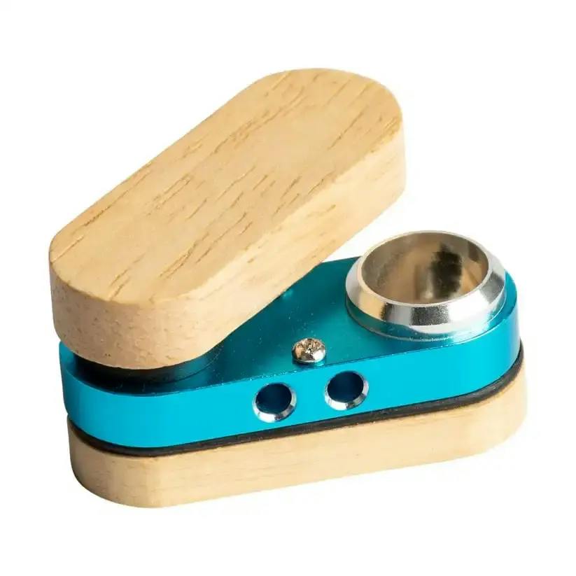Twist-Out Wood & Anodized Metal Pipe - 3"