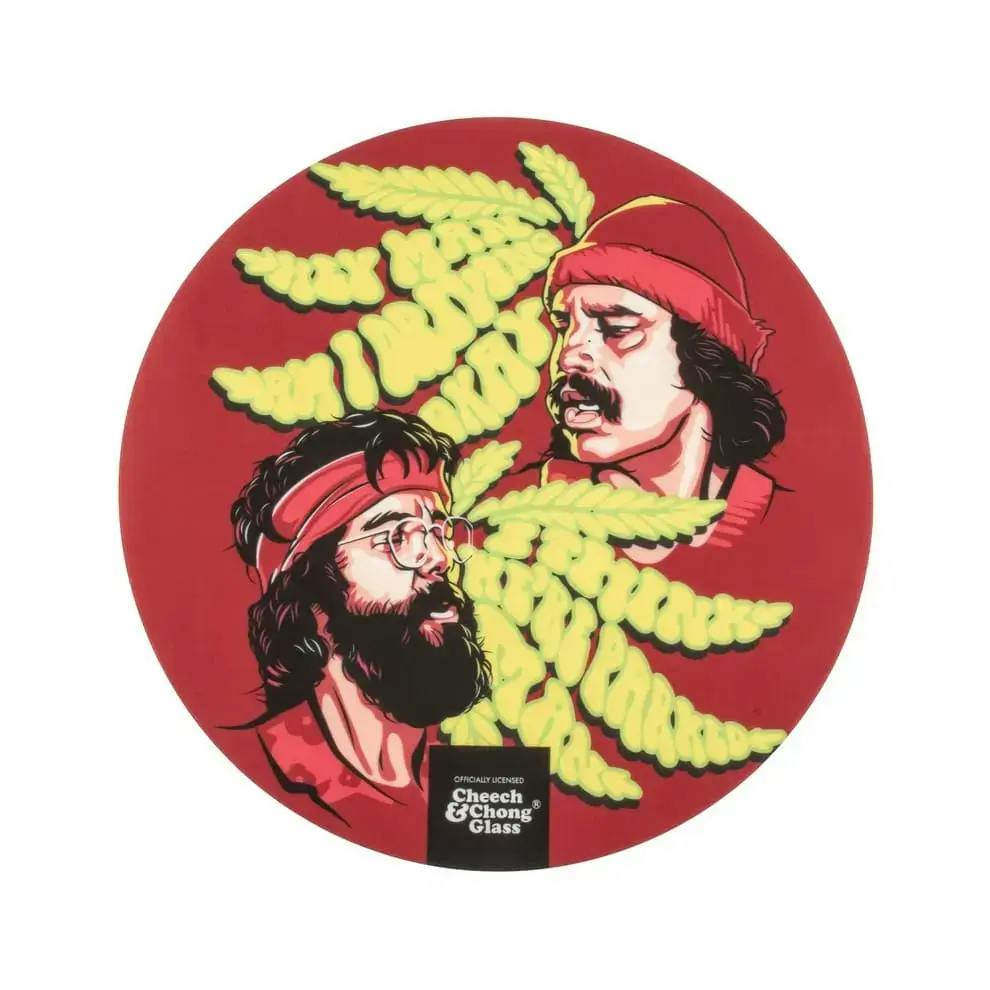 GEAR Premium x Cheech & Chong Glass 7.8" Parked Dab Mat