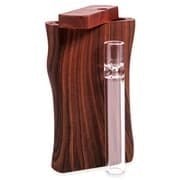 Wood Dugout with Plastic Coating and Glass Bat 4"
