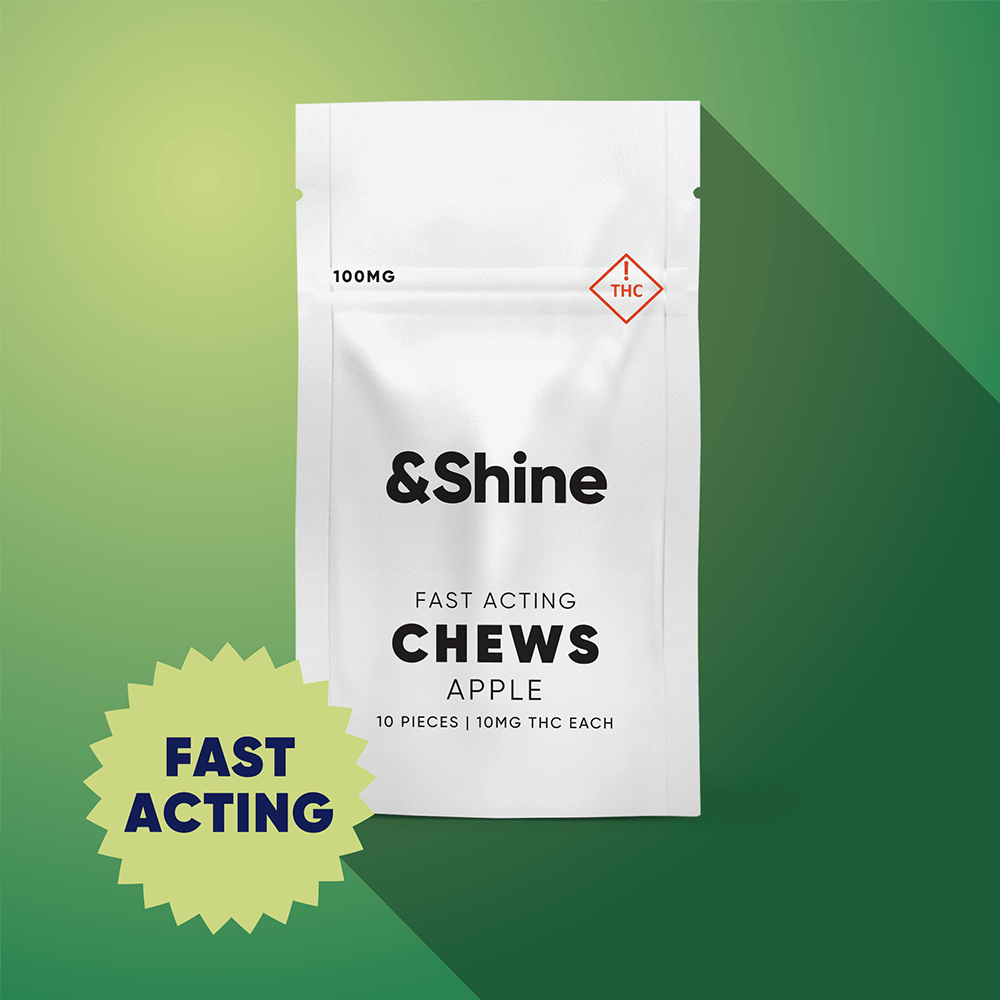 Fast Acting Apple [10pk] (100mg) | &Shine - Chews