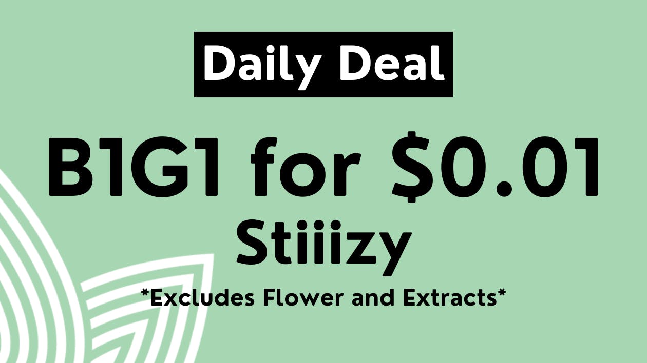 B1G1 for 0.01 Stiiizy at Zen Leaf Flamingo Weedmaps