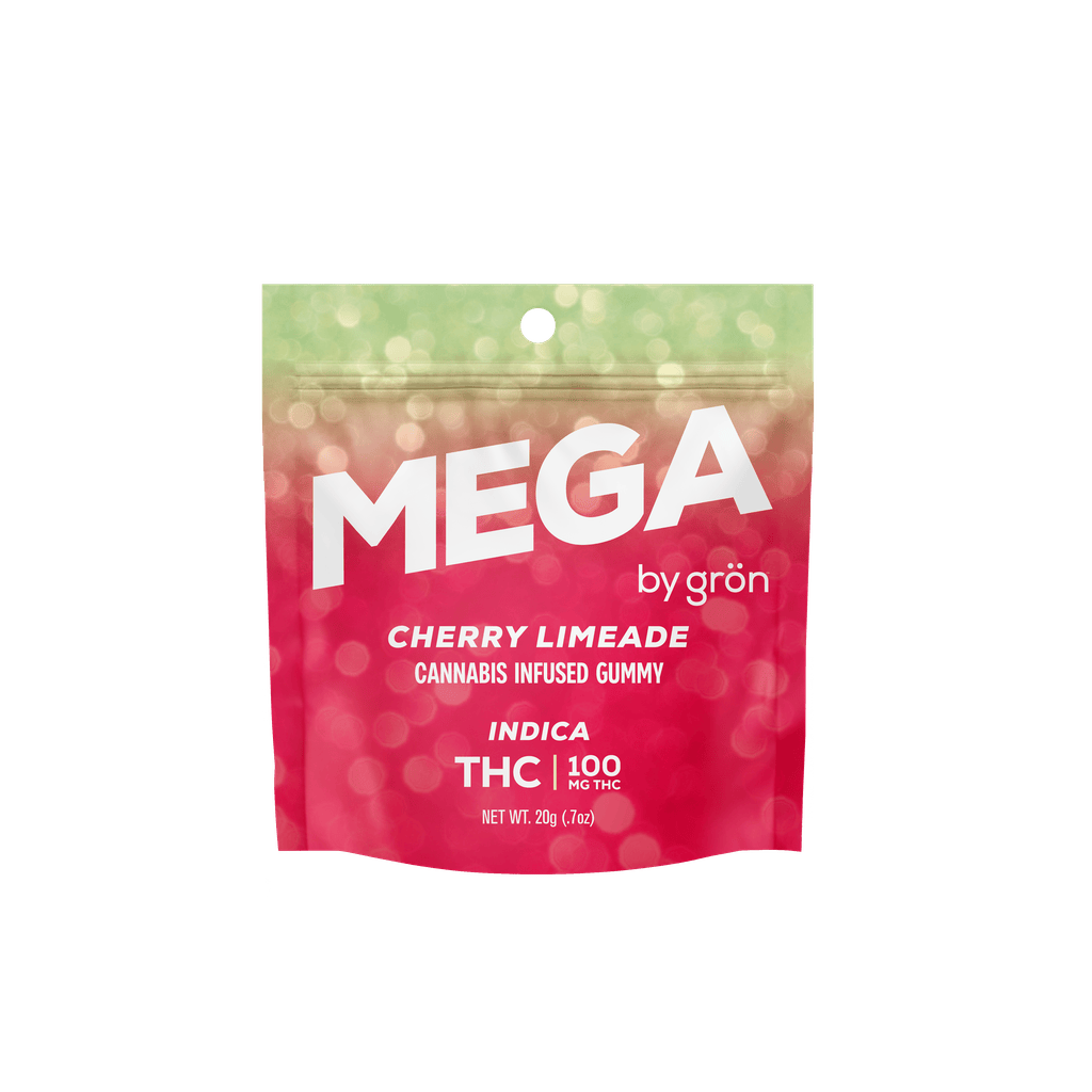 Gron Mega Pearl Cherry Limeade Gummy 100mg [2pk] Candy