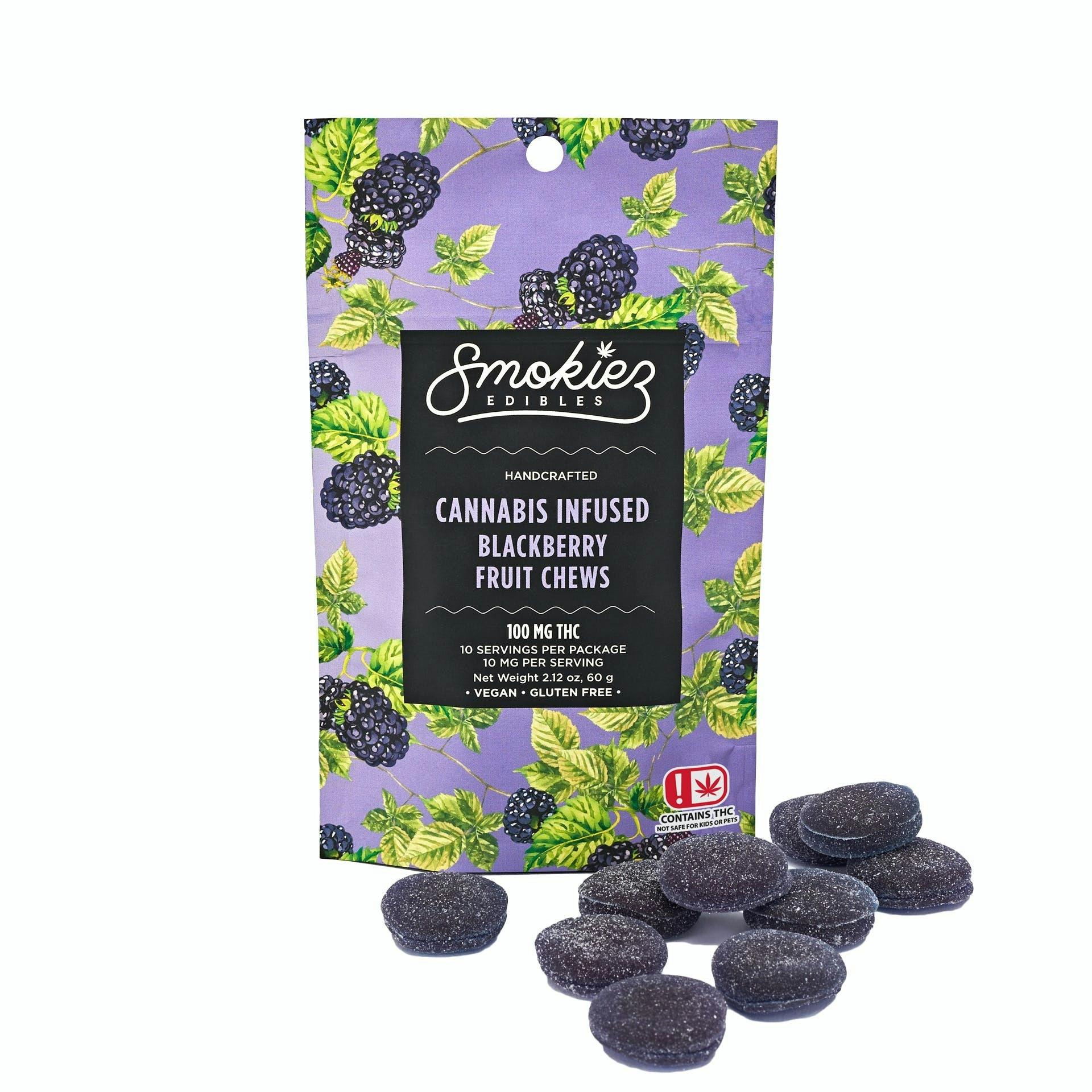 Smokiez 100mg Gummies - Sweet Blackberry (Indica-Chill)