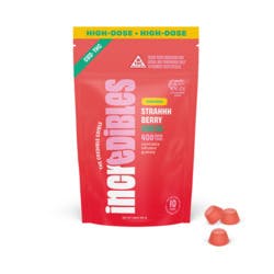 Incredibles 100mg Gummies - Strahhhberry 1:1 (THC:CBD)