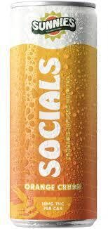 Socials Sparkling Water Orange Crush Mocktail