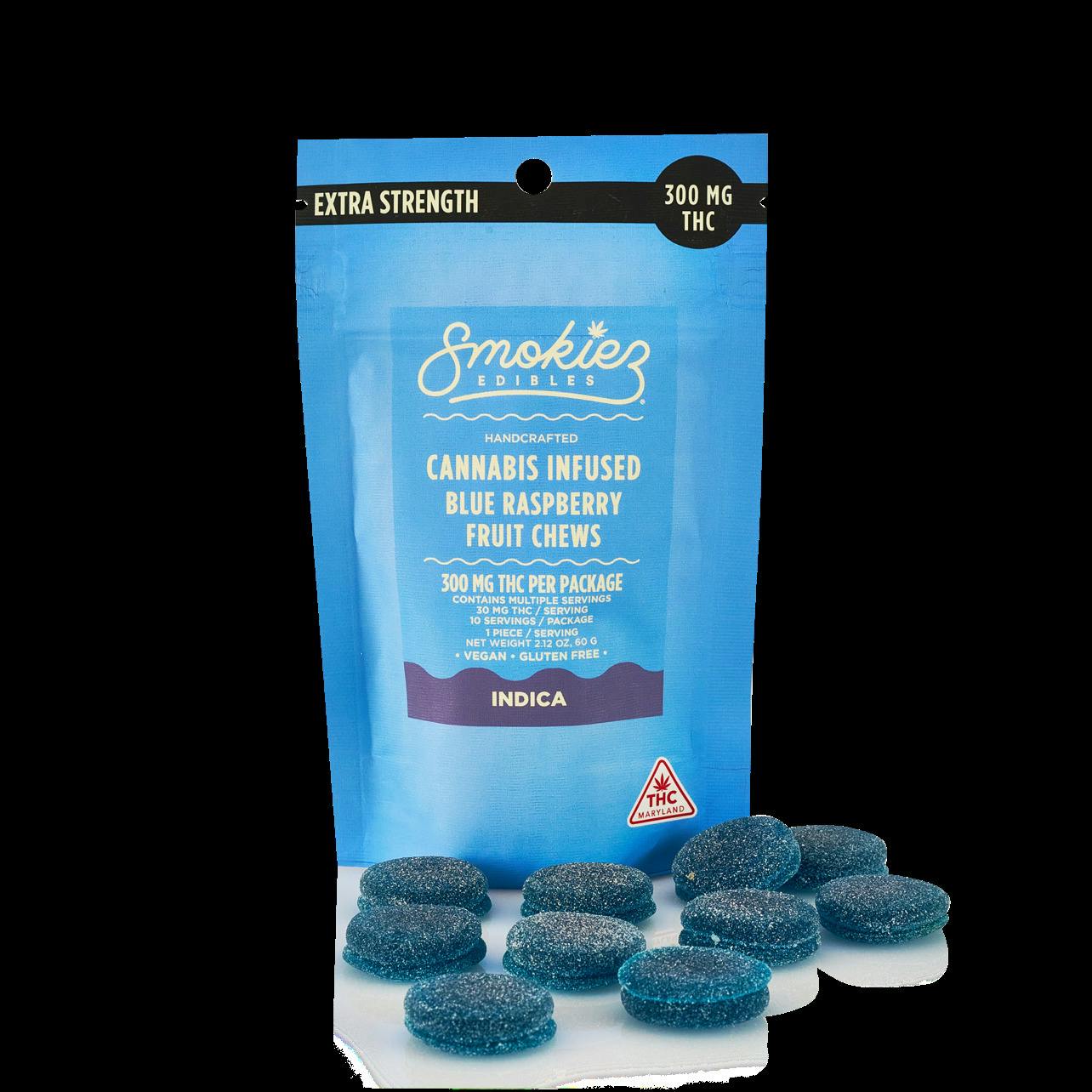 *MED* Smokiez 300mg Gummies - Blue Raspberry