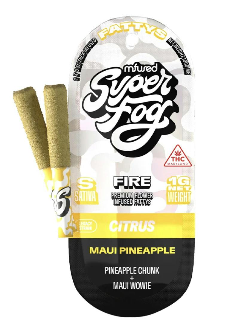 Mfused 1g Twisted Fatties Infused Multipack (2 x 0.5g) - Maui Pineapple