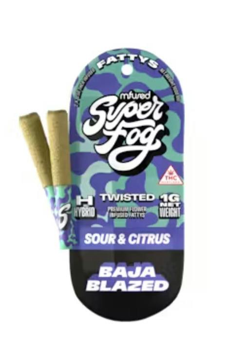 Mfused 1g Twisted Fatties Infused Multipack (2 x 0.5g) - Baja Blazed