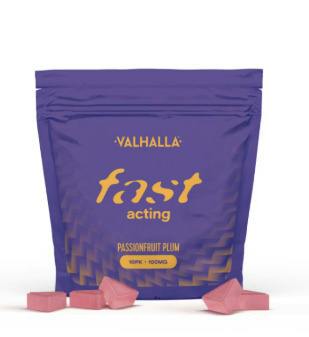 Valhalla 100mg Fast-Acting Gummies - Passionfruit Plum