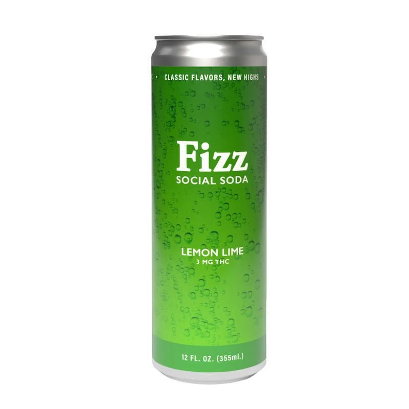 Fizz - Hemp Derived Lemon-Lime Social Soda 12oz (3mg) at Fine Fettle - Waterbury Dispensary