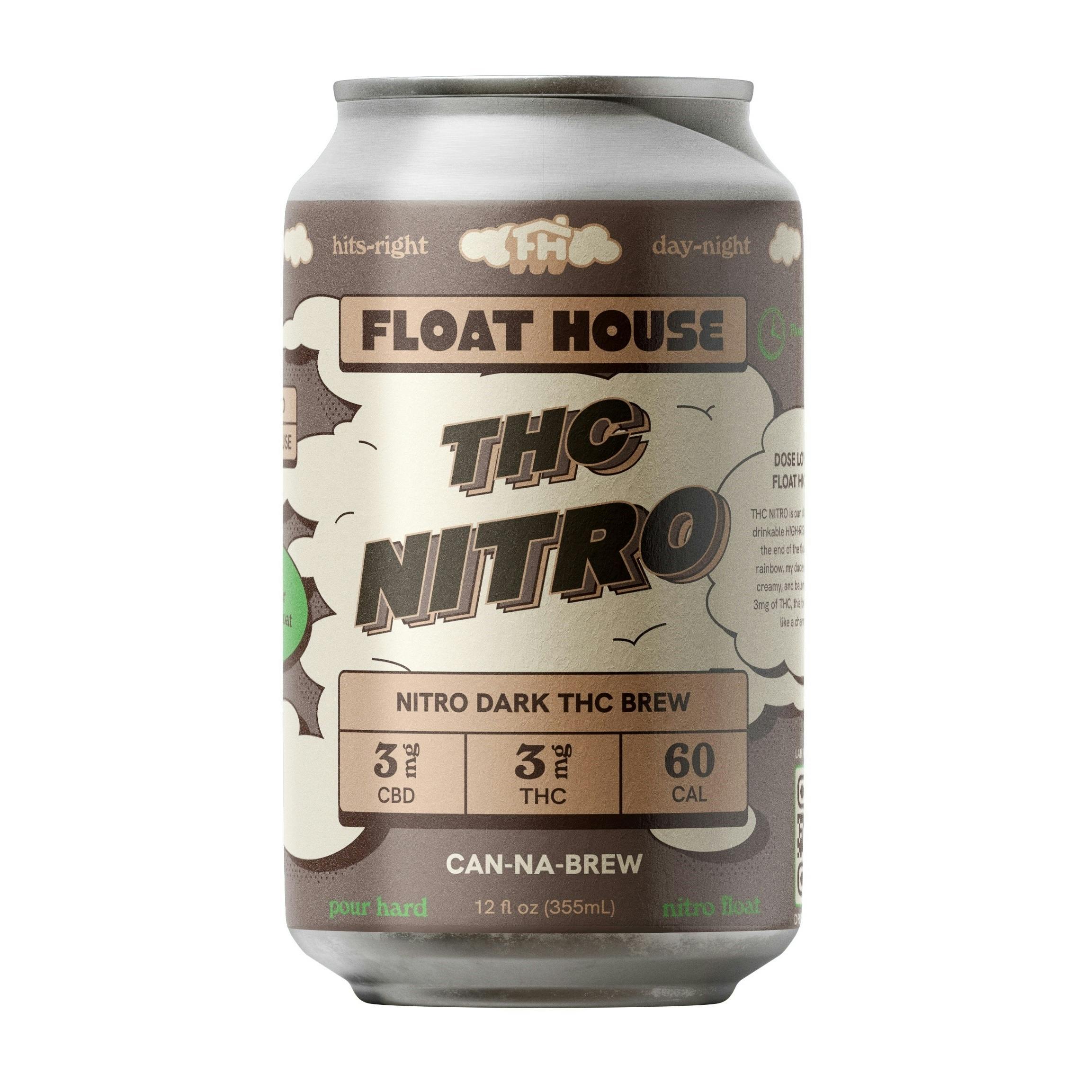 Float House - Hemp Derived THC Nitro Dark Brew 12oz (3mg THC 3mg CBD) at Fine Fettle - Waterbury Dispensary