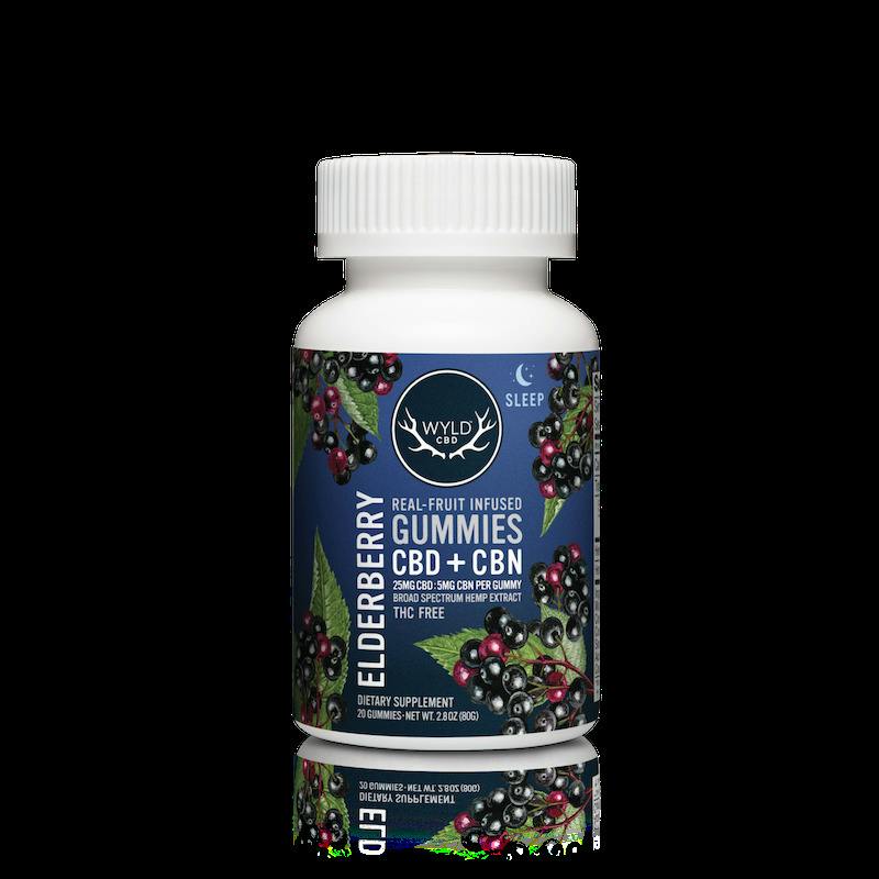 WYLD - Hemp-Derived Elderberry Gummies (25mg CBD 5mg CBN 20pk)