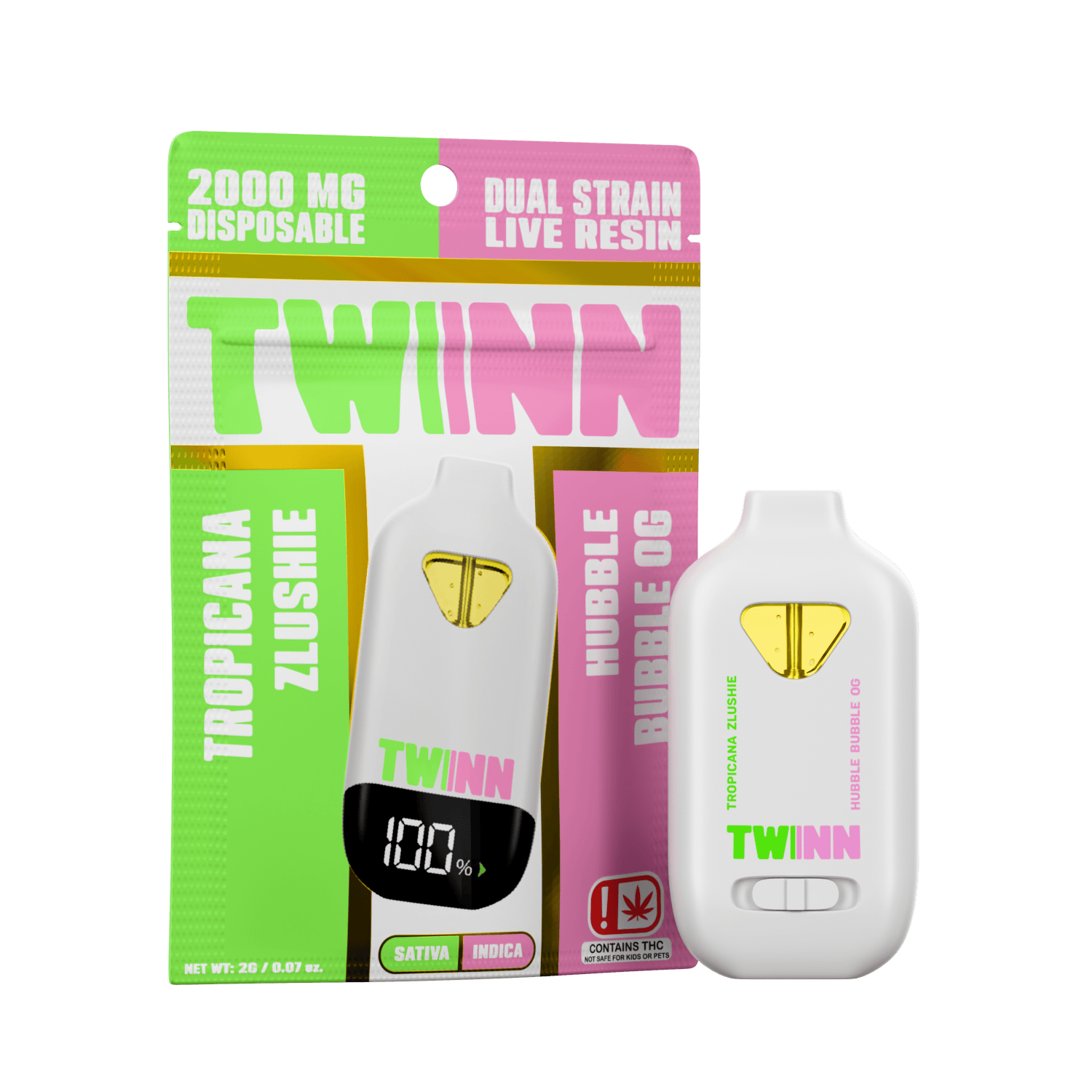 Tropicana Zlushie X Hubble Bubble OG 2g Disp Vape (SI)