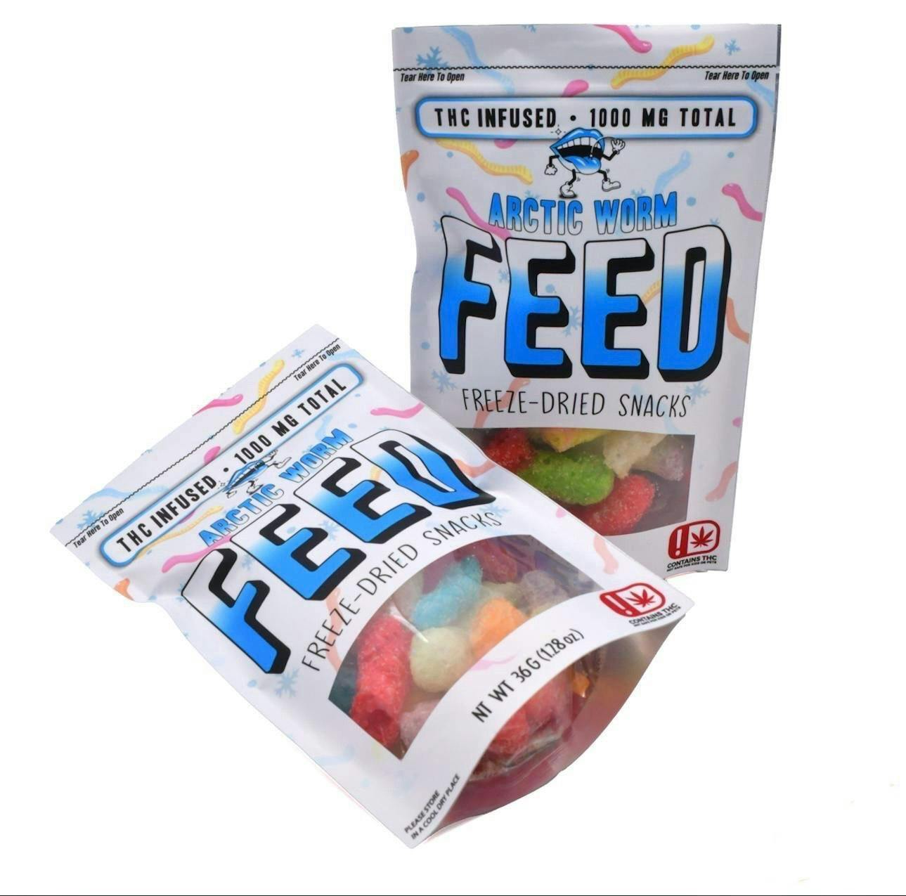 Artic Worm 1000mg Freeze Dried Edibles