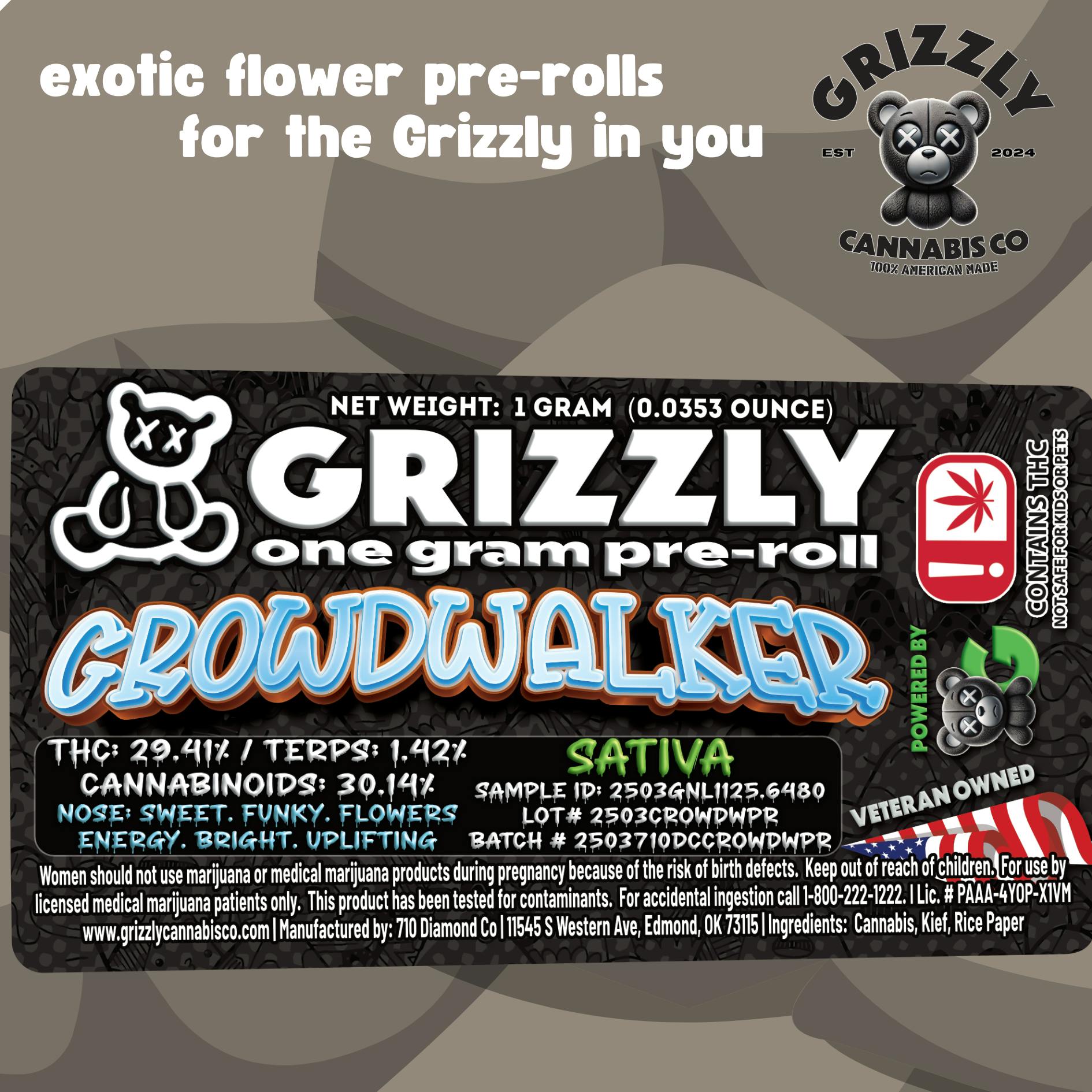 Crowd Walker 1g Preroll (S)