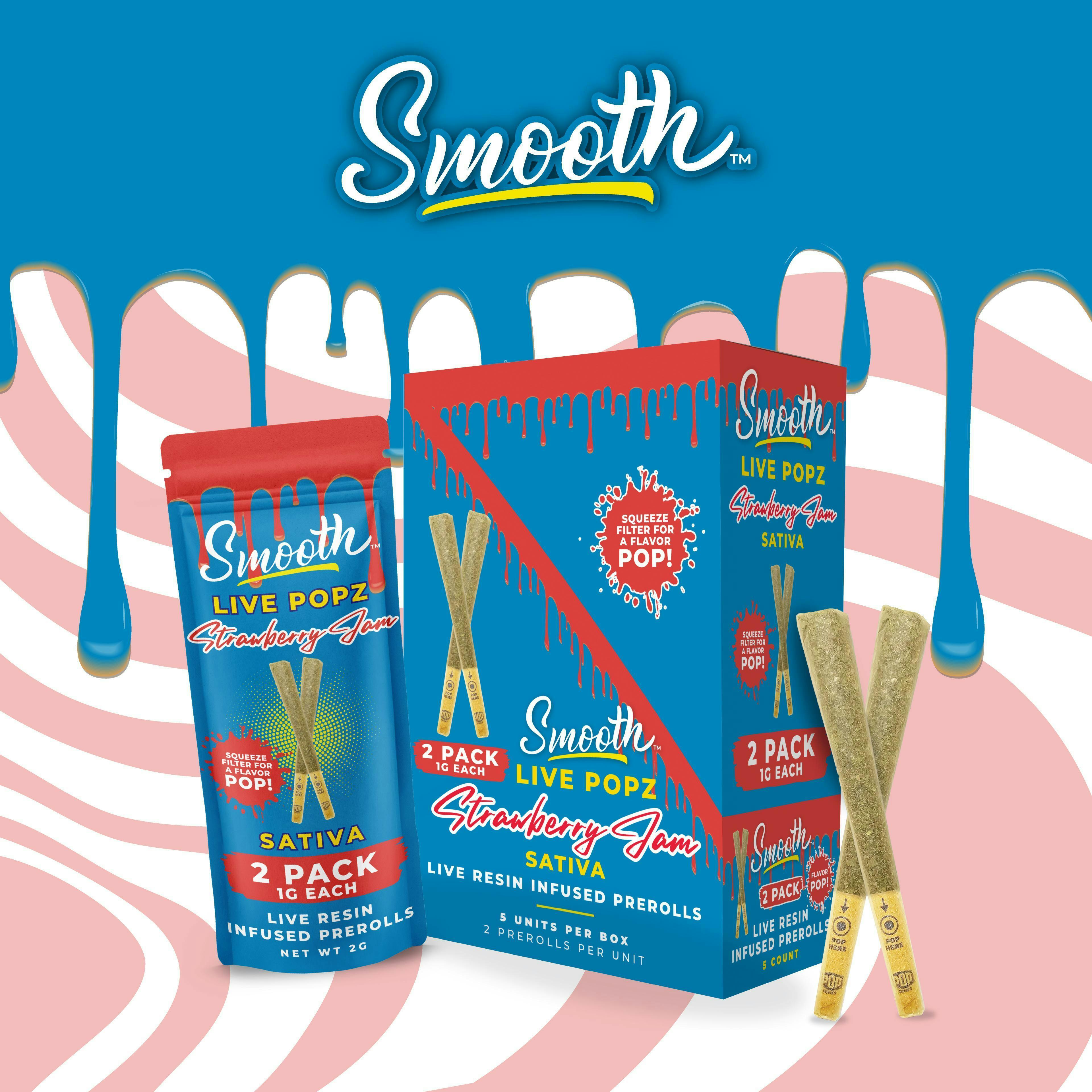 Strawberry Jam 1g Infused Prerolls 2pk