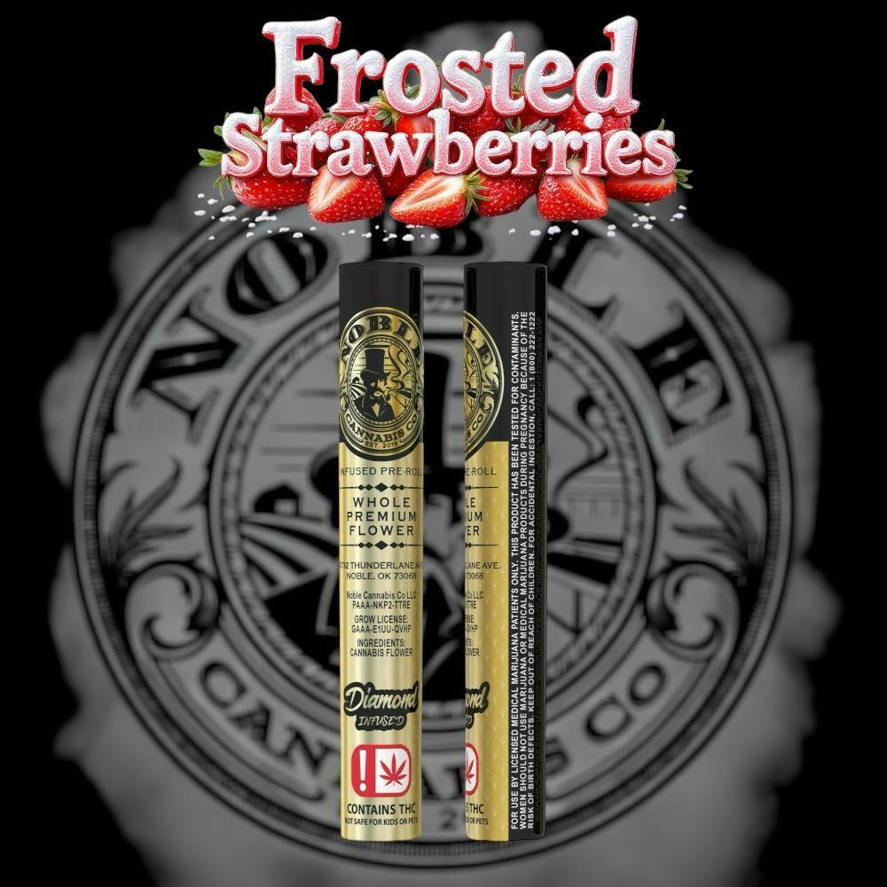 Frosted Strawberry 1g Diamond Infused Pre Roll (I)