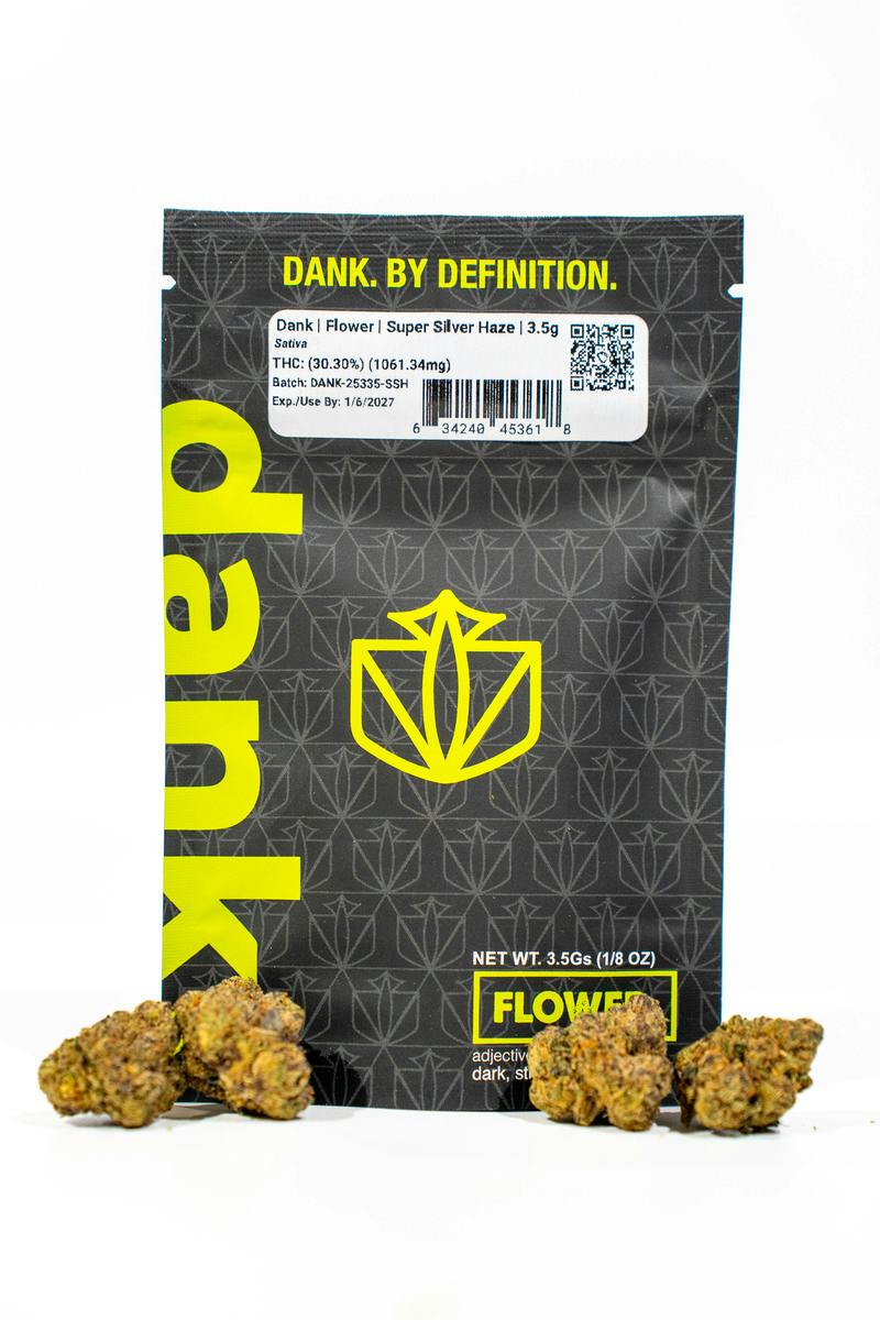 Dank | Flower | Indoor - Bagged | Super Silver Haze (Sativa) | 3.5g