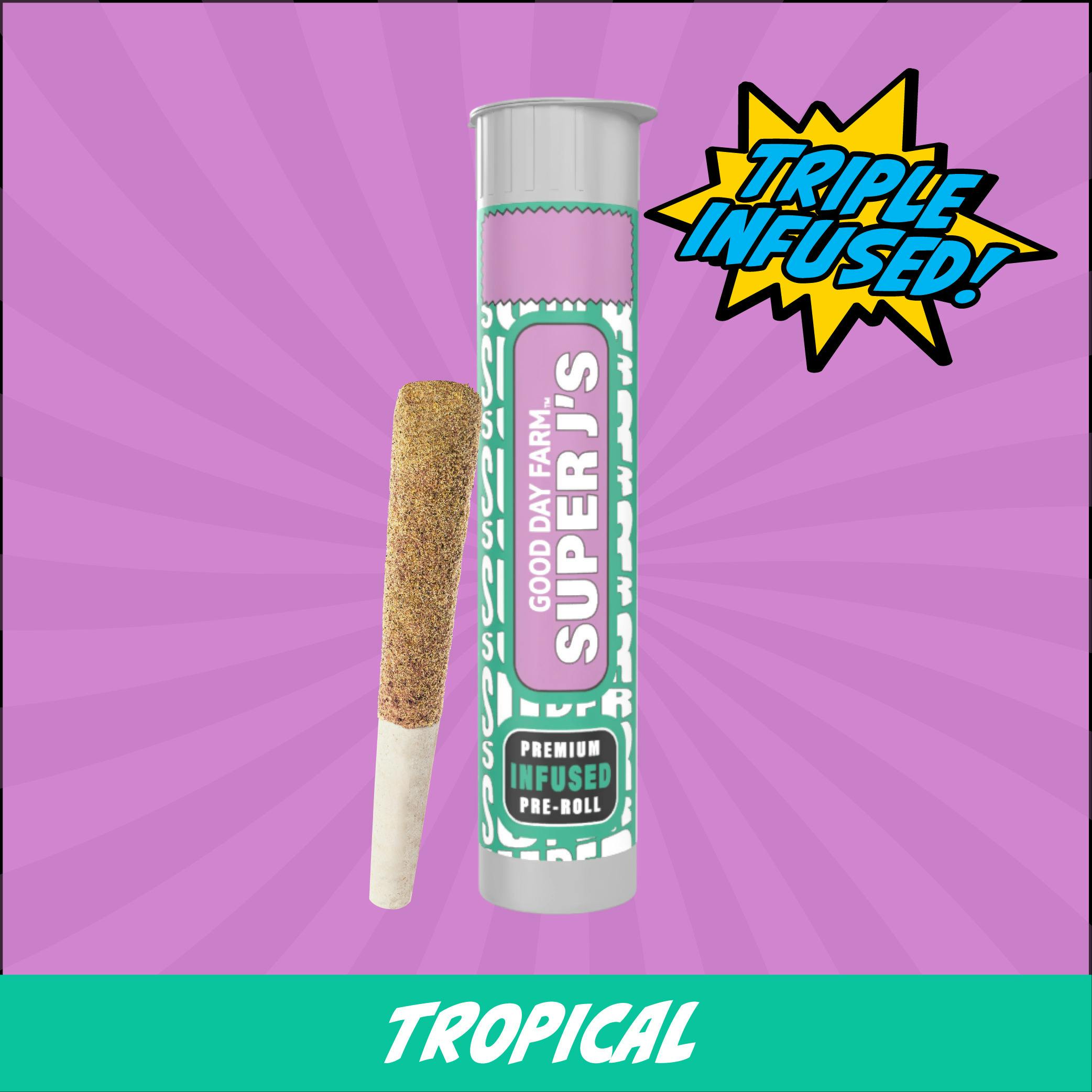 GDF: Infused Pre-Roll | Tropical Twist x Forbidden Fruits | Super J's at NOLA Cannabis Westbank Dispensary
