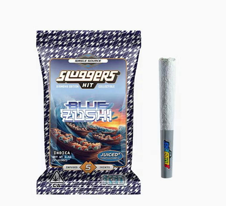 Sluggers x ICED - 5pk Infused Prerolls - Blue Zushi
