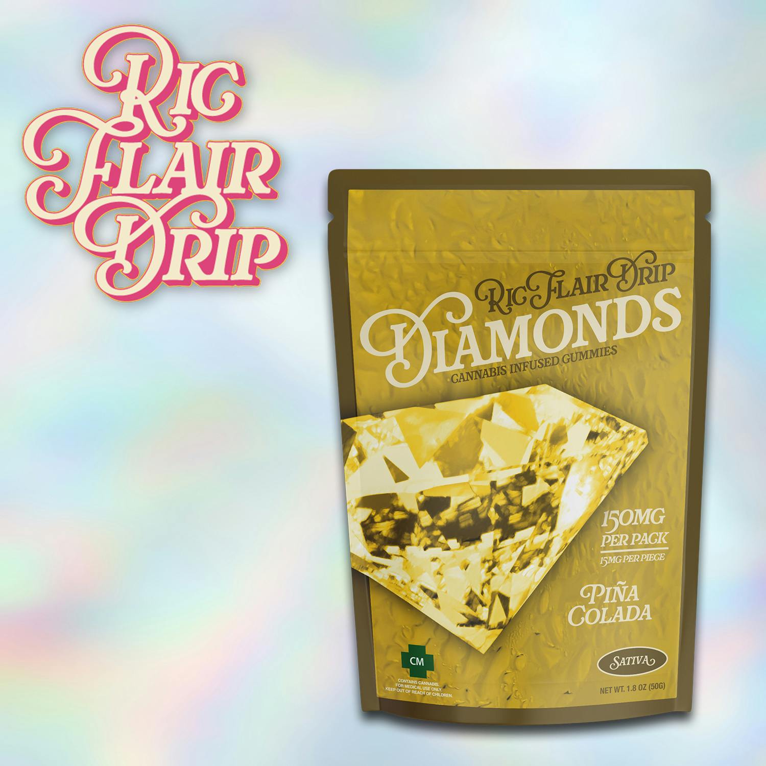 Diamonds Piña Colada Gummies 15 mg Sativa 150 mg