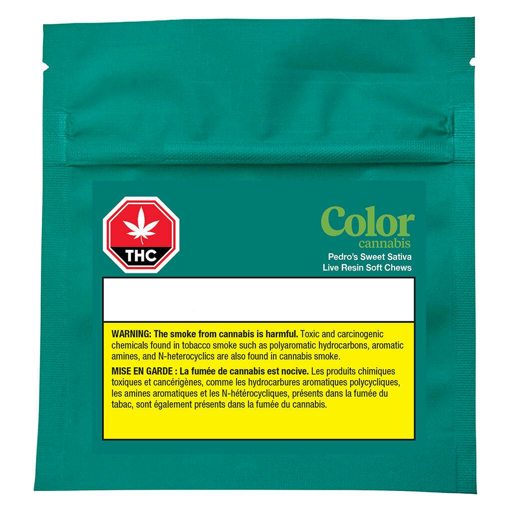 Color Cannabis - Pedro's Sweet Sativa Live Resin Soft Chews Sativa - 2 pack