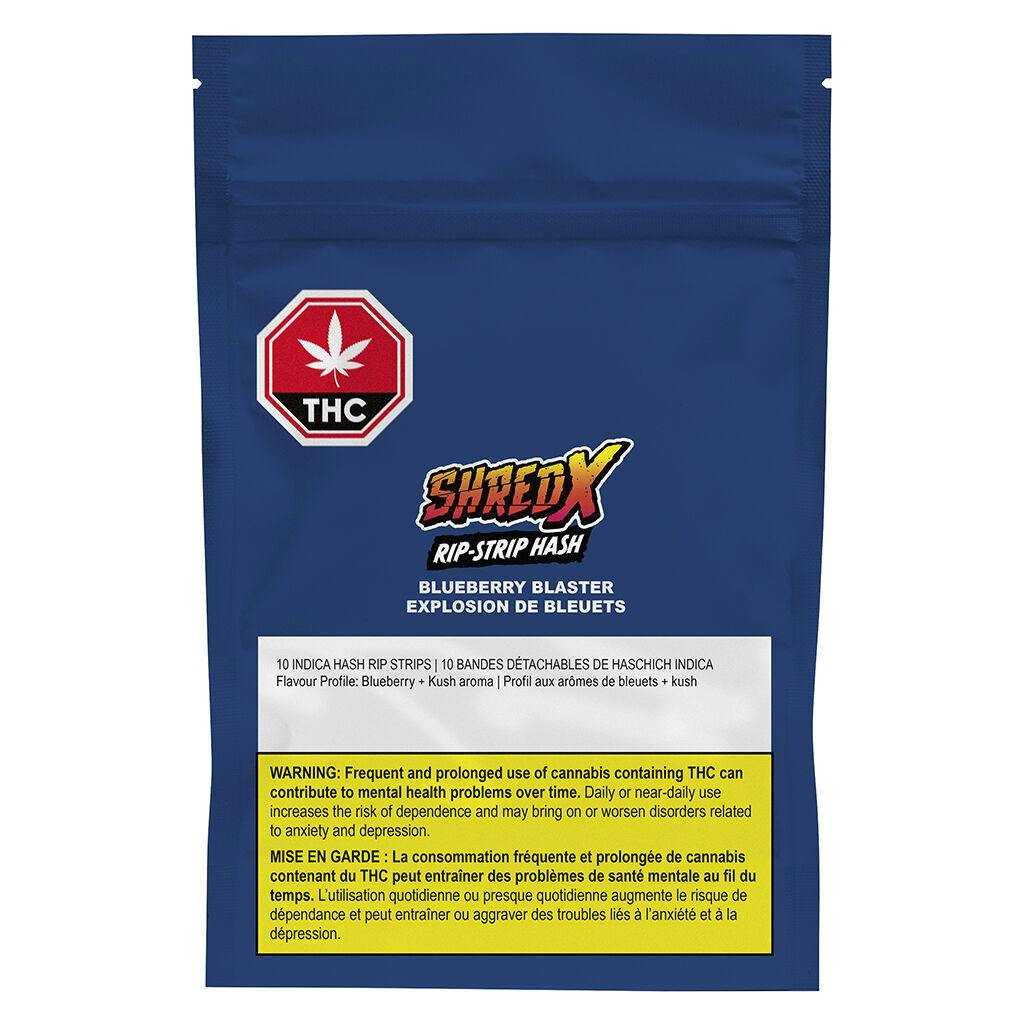 SHRED X - Blueberry Blaster Rip-Strip Hash - Indica - 2g